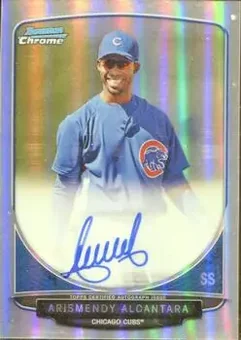 2013 Bowman Chrome - Prospect Autographs Refractor #BCA-AAL - Arismendy Alcantara - Chicago Cubs
