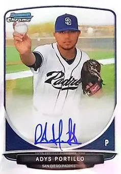 2013 Bowman Chrome - Prospect Autographs Refractor #BCA-AP - Adys Portillo - San Diego Padres