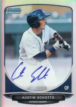 2013 Bowman Chrome - Prospect Autographs Refractor #BCA-AS - Austin Schotts - Detroit Tigers