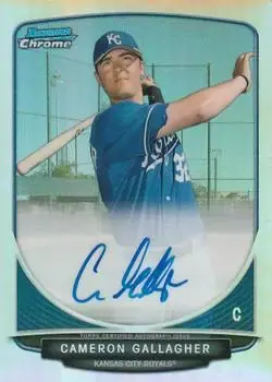 2013 Bowman Chrome - Prospect Autographs Refractor #BCA-CG - Cameron Gallagher - Kansas City Royals - Front