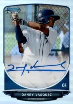 2013 Bowman Chrome - Prospect Autographs Refractor #BCA-DV - Danry Vasquez - Detroit Tigers