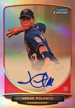2013 Bowman Chrome - Prospect Autographs Refractor #BCA-JPO - Jorge Polanco - Minnesota Twins - Front