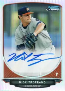 2013 Bowman Chrome - Prospect Autographs Refractor #BCA-NTR - Nick Tropeano - Houston Astros