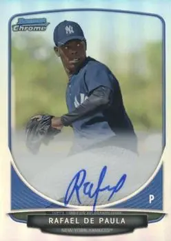 2013 Bowman Chrome - Prospect Autographs Refractor #BCA-RD - Rafael De Paula - New York Yankees