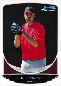 2013 Bowman Chrome - Prospects #BCP130 - Mike Piazza - Los Angeles Angels - Front