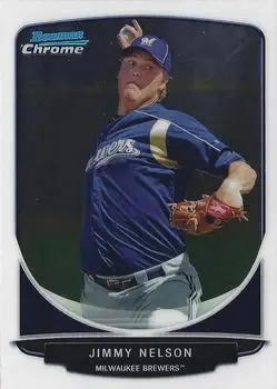 2013 Bowman Chrome - Prospects #BCP140 - Jimmy Nelson - Milwaukee Brewers
