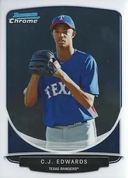 2013 Bowman Chrome - Prospects #BCP144 - C.J. Edwards - Texas Rangers - Front