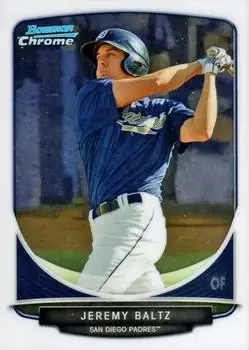 2013 Bowman Chrome - Prospects #BCP147 - Jeremy Baltz - San Diego Padres - Front