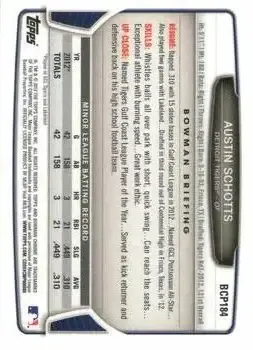 2013 Bowman Chrome - Prospects #BCP184 - Austin Schotts - Detroit Tigers - Back