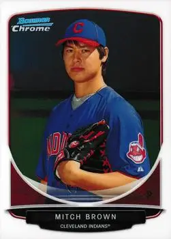 2013 Bowman Chrome - Prospects #BCP188 - Mitch Brown - Cleveland Indians - Front