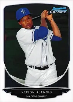 2013 Bowman Chrome - Prospects #BCP189 - Yeison Asencio - San Diego Padres