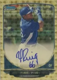 2013 Bowman Chrome - Prospect Autographs SuperFractor #BCA-YP - Yasiel Puig - Los Angeles Dodgers