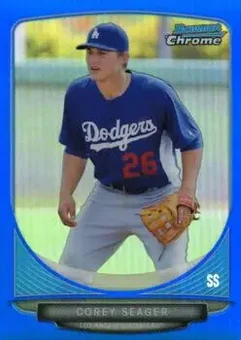 2013 Bowman Chrome - Prospects Blue Refractors #BCP125 - Corey Seager - Los Angeles Dodgers