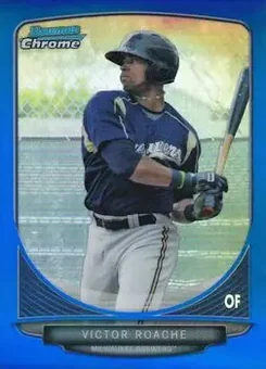 2013 Bowman Chrome - Prospects Blue Refractors #BCP127 - Victor Roache - Milwaukee Brewers