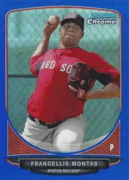 2013 Bowman Chrome - Prospects Blue Refractors #BCP129 - Francellis Montas - Boston Red Sox