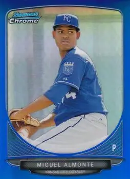2013 Bowman Chrome - Prospects Blue Refractors #BCP131 - Miguel Almonte - Kansas City Royals