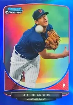 2013 Bowman Chrome - Prospects Blue Refractors #BCP137 - J.T. Chargois - Minnesota Twins