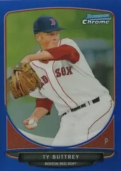 2013 Bowman Chrome - Prospects Blue Refractors #BCP139 - Ty Buttrey - Boston Red Sox