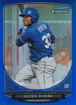 2013 Bowman Chrome - Prospects Blue Refractors #BCP141 - Alexis Rivera - Kansas City Royals