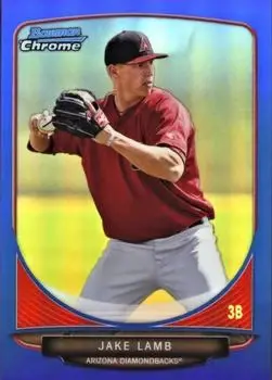 2013 Bowman Chrome - Prospects Blue Refractors #BCP161 - Jake Lamb - Arizona Diamondbacks