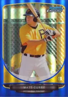 2013 Bowman Chrome - Prospects Blue Refractors #BCP163 - Matt Curry - Pittsburgh Pirates