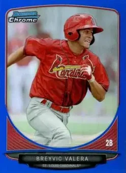 2013 Bowman Chrome - Prospects Blue Refractors #BCP167 - Breyvic Valera - St. Louis Cardinals