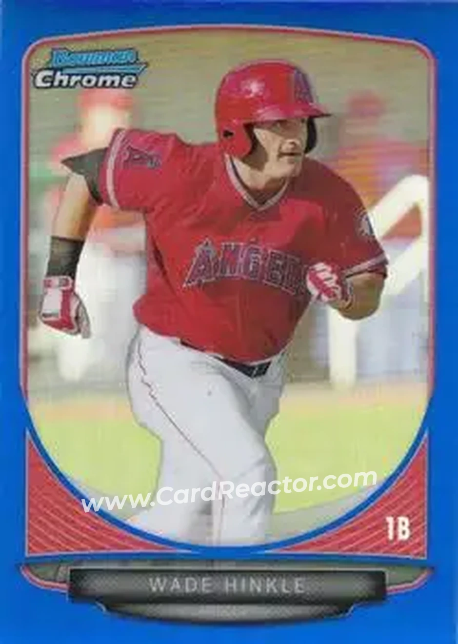 2013 Bowman Chrome - Prospects Blue Refractors #BCP181 - Wade Hinkle - Los Angeles Angels