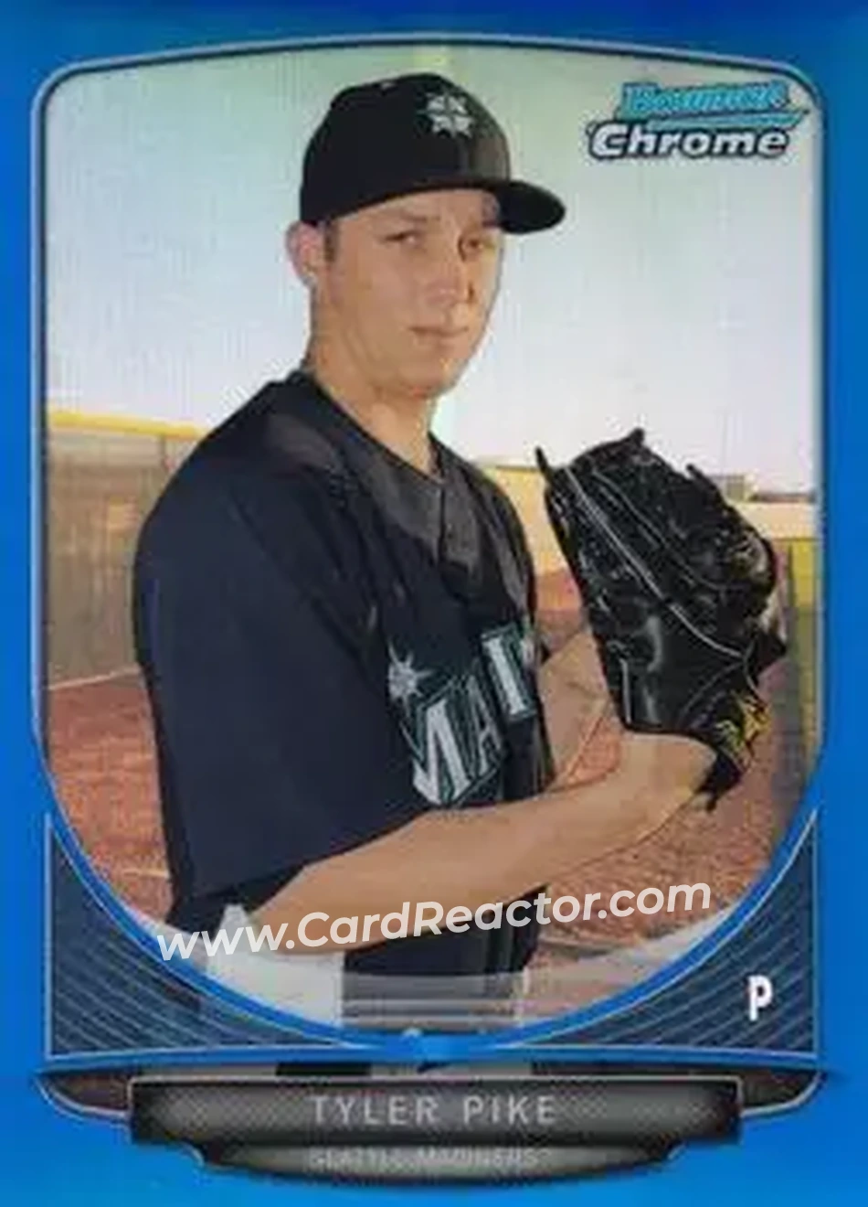 2013 Bowman Chrome - Prospects Blue Refractors #BCP194 - Tyler Pike - Seattle Mariners