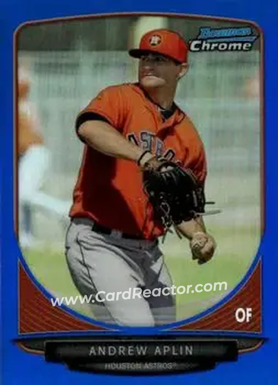 2013 Bowman Chrome - Prospects Blue Refractors #BCP199 - Andrew Aplin - Houston Astros - Front