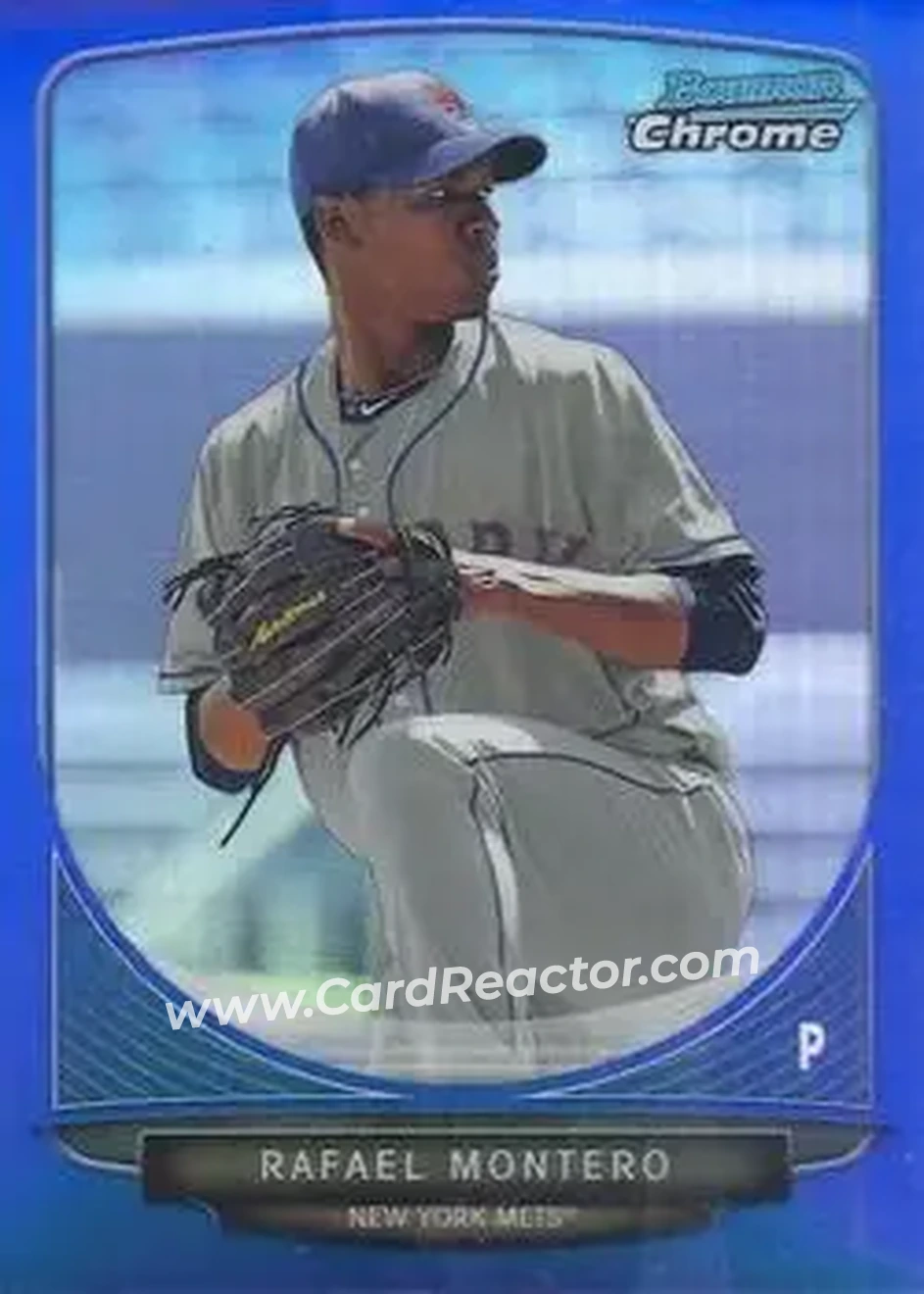 2013 Bowman Chrome - Prospects Blue Refractors #BCP204 - Rafael Montero - New York Mets