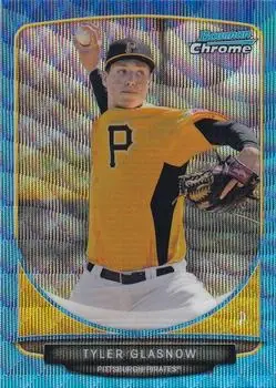 2013 Bowman Chrome - Prospects Blue Wave Refractors #BCP134 - Tyler Glasnow - Pittsburgh Pirates - Front