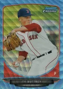 2013 Bowman Chrome - Prospects Blue Wave Refractors #BCP139 - Ty Buttrey - Boston Red Sox