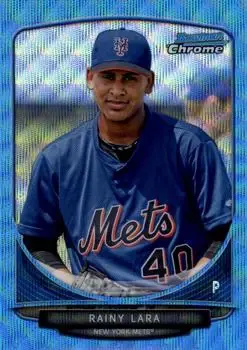 2013 Bowman Chrome - Prospects Blue Wave Refractors #BCP153 - Rainy Lara - New York Mets