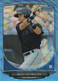 2013 Bowman Chrome - Prospects Blue Wave Refractors #BCP157 - Matt Reynolds - New York Mets