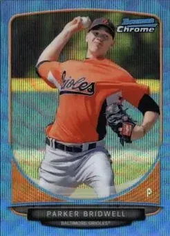 2013 Bowman Chrome - Prospects Blue Wave Refractors #BCP162 - Parker Bridwell - Baltimore Orioles