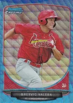 2013 Bowman Chrome - Prospects Blue Wave Refractors #BCP167 - Breyvic Valera - St. Louis Cardinals