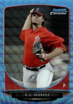 2013 Bowman Chrome - Prospects Blue Wave Refractors #BCP170 - R.J. Alvarez - Los Angeles Angels