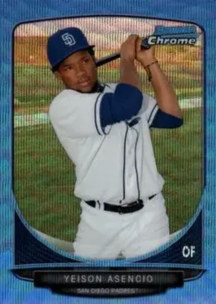2013 Bowman Chrome - Prospects Blue Wave Refractors #BCP189 - Yeison Asencio - San Diego Padres