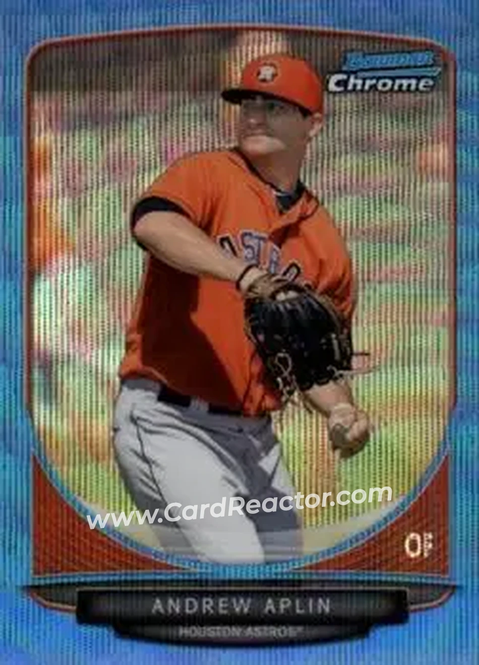 2013 Bowman Chrome - Prospects Blue Wave Refractors #BCP199 - Andrew Aplin - Houston Astros - Front