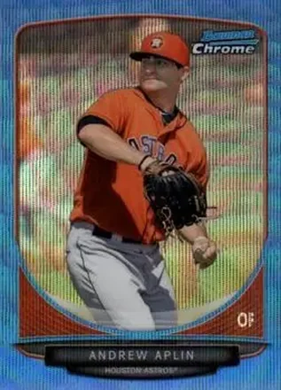 2013 Bowman Chrome - Prospects Blue Wave Refractors #BCP199 - Andrew Aplin - Houston Astros