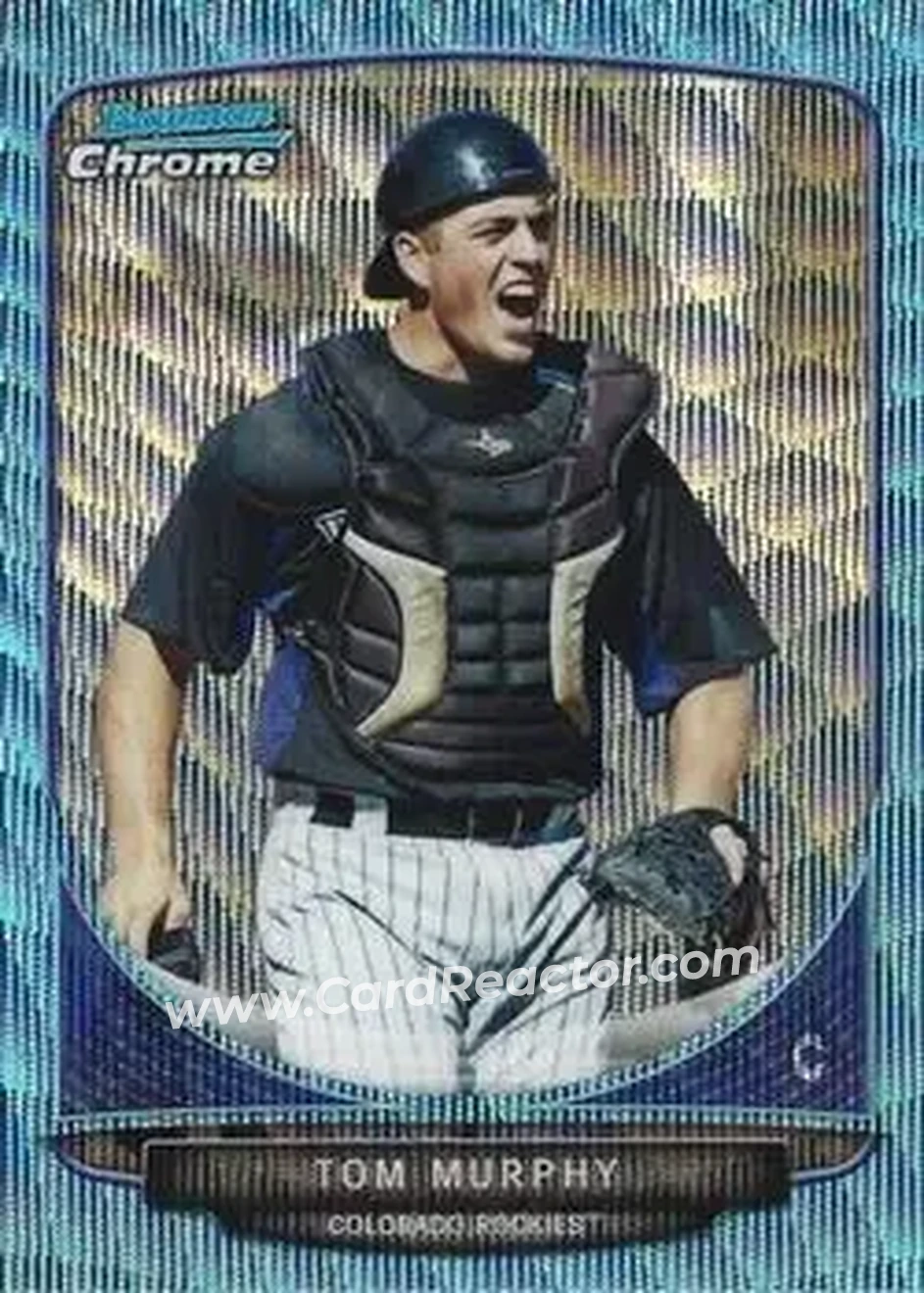 2013 Bowman Chrome - Prospects Blue Wave Refractors #BCP201 - Tom Murphy - Colorado Rockies - Front