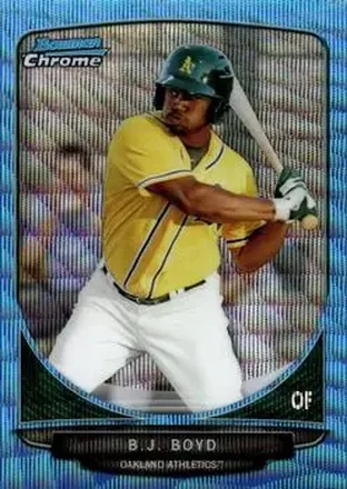 2013 Bowman Chrome - Prospects Blue Wave Refractors #BCP203 - B.J. Boyd - Oakland Athletics