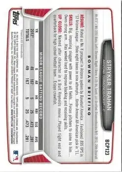 2013 Bowman Chrome - Prospects #BCP123 - Stryker Trahan - Arizona Diamondbacks - Back