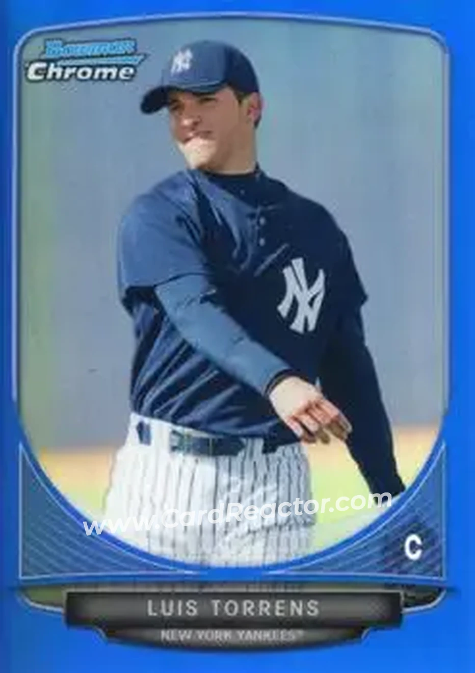 2013 Bowman Chrome - Prospects Blue Refractors #BCP214 - Luis Torrens - New York Yankees