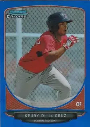 2013 Bowman Chrome - Prospects Blue Refractors #BCP219 - Keury de la Cruz - Boston Red Sox