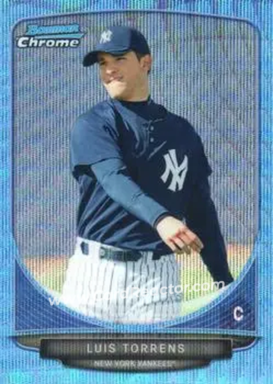 2013 Bowman Chrome - Prospects Blue Wave Refractors #BCP214 - Luis Torrens - New York Yankees