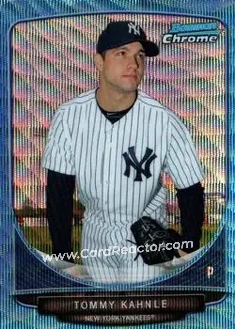 2013 Bowman Chrome - Prospects Blue Wave Refractors #BCP218 - Tommy Kahnle - New York Yankees