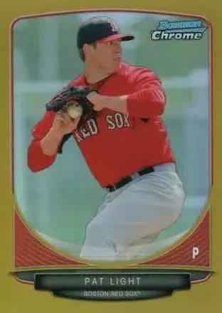 2013 Bowman Chrome - Prospects Gold Refractors #BCP152 - Pat Light - Boston Red Sox