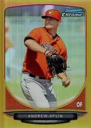 2013 Bowman Chrome - Prospects Gold Refractors #BCP199 - Andrew Aplin - Houston Astros