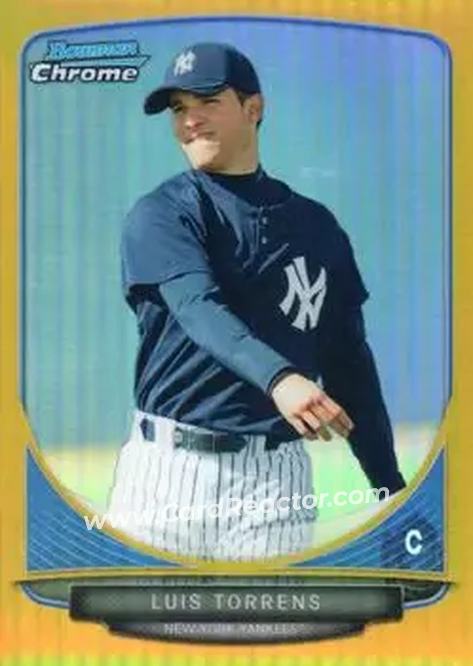 2013 Bowman Chrome - Prospects Gold Refractors #BCP214 - Luis Torrens - New York Yankees